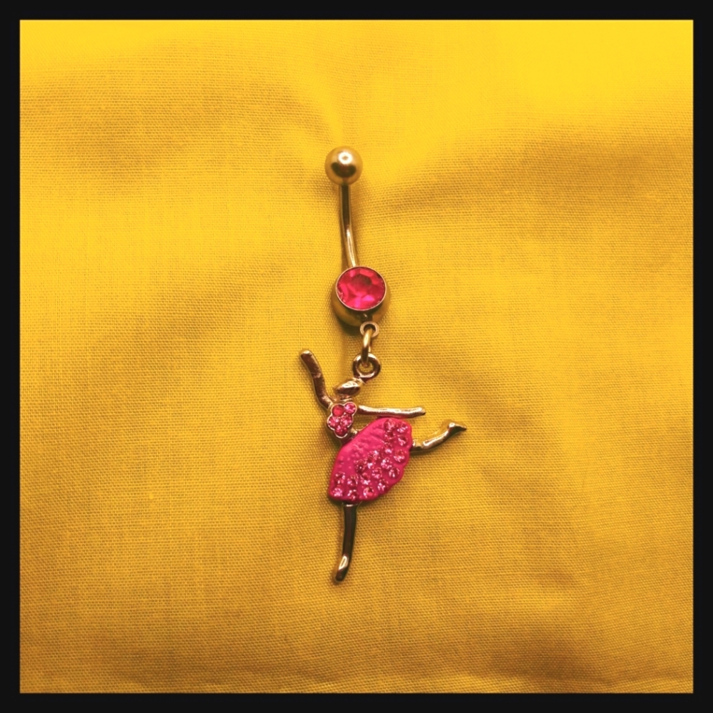 Ballerina Dangle Belly Ring